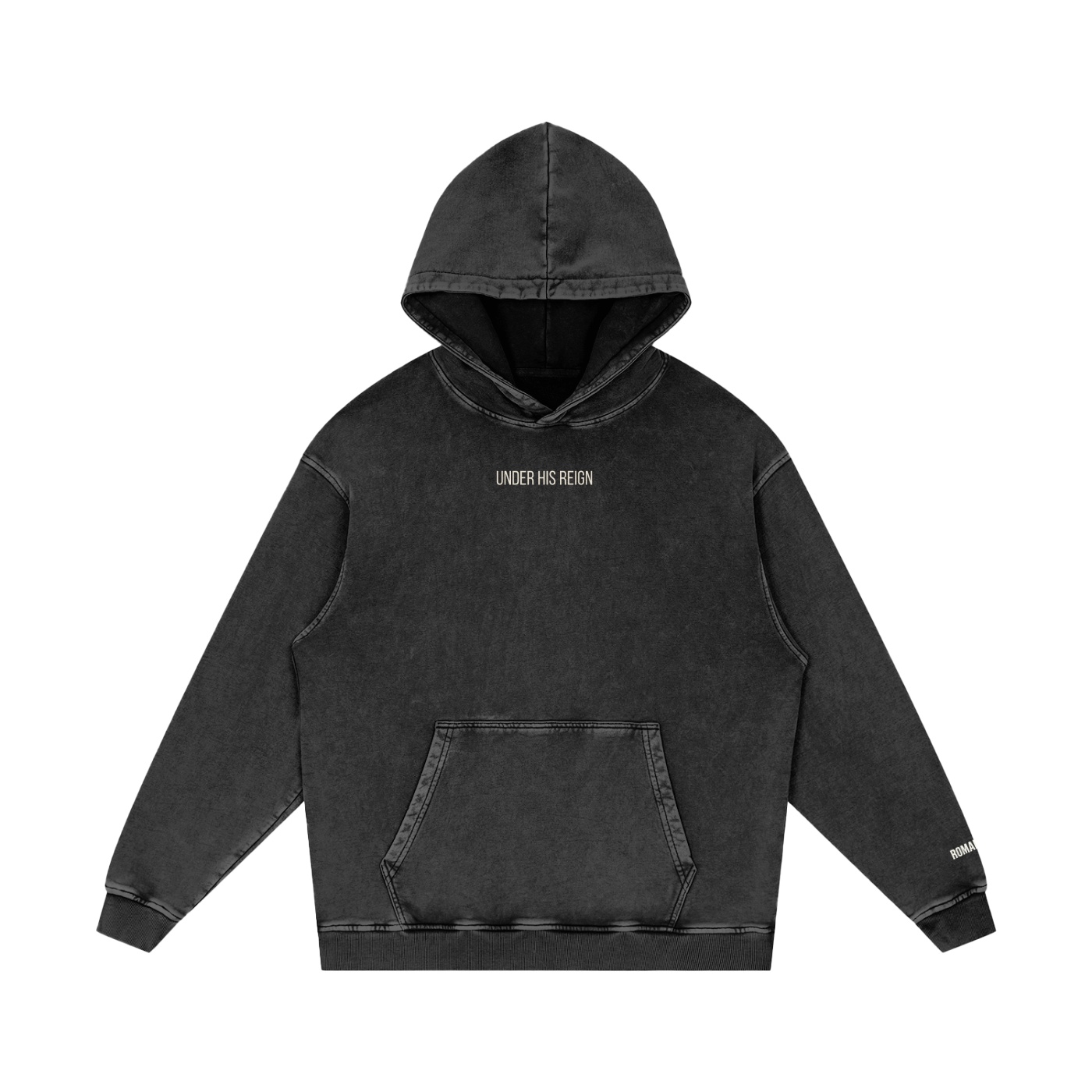 Snow Washed Loose Cotton Hoodie[The Throne is still occupied]